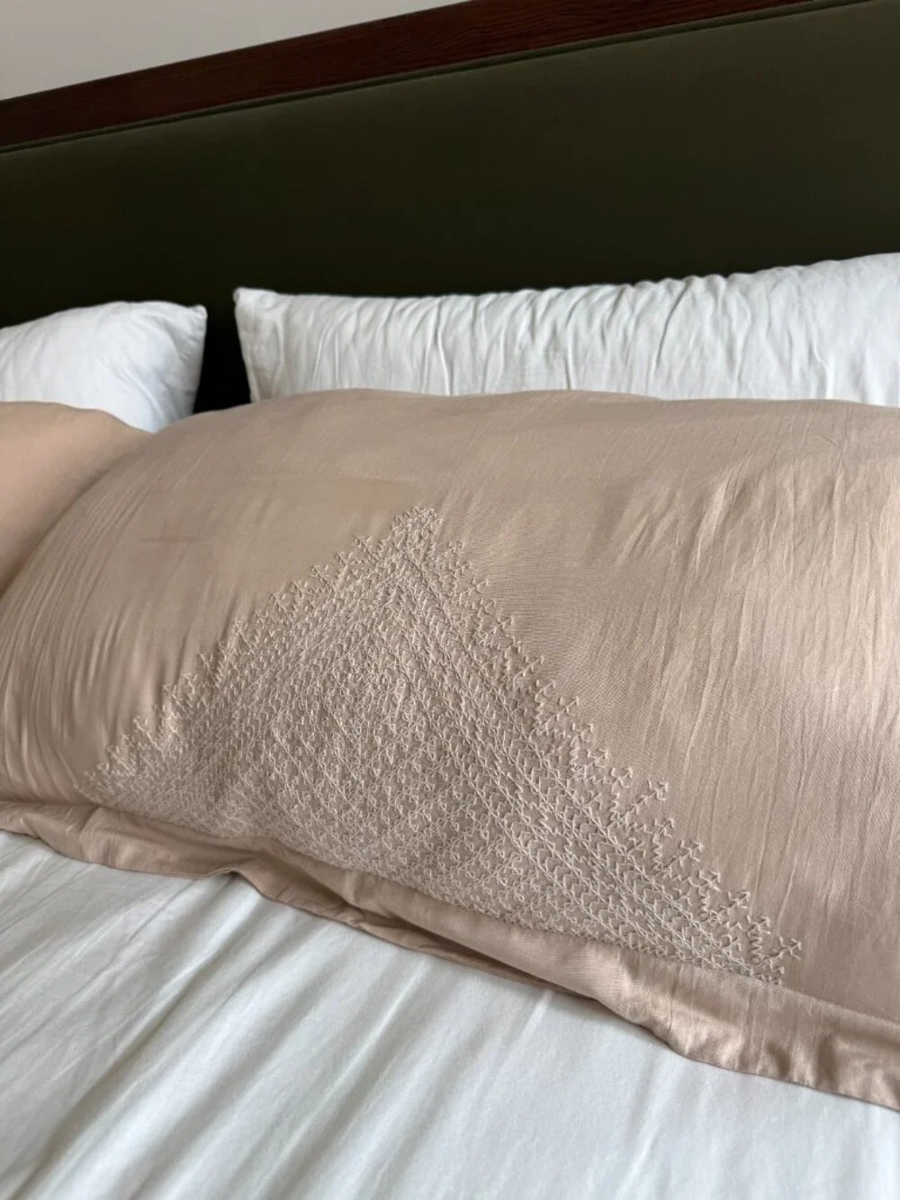 Hand Embroidered King Duvet + Shams